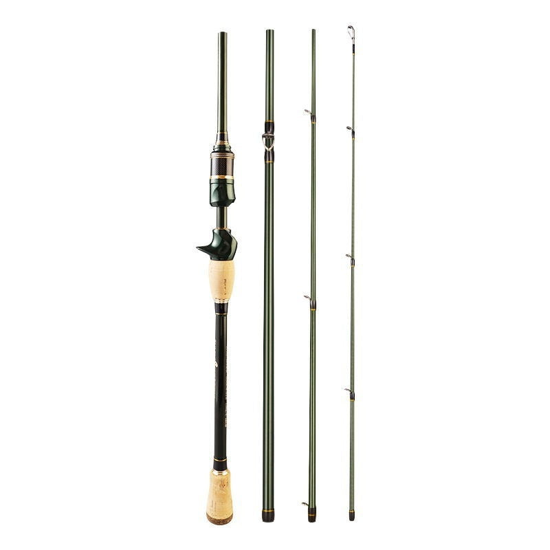 Canne spinning carbone poignée pistolet – Pêche en mer portable