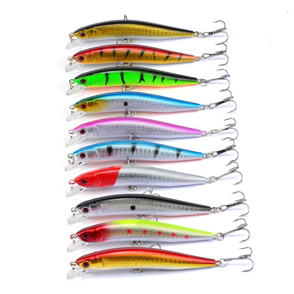 Leurre dur Minnow Wobbler flottant – Crankbait bionique 9.5cm 8g