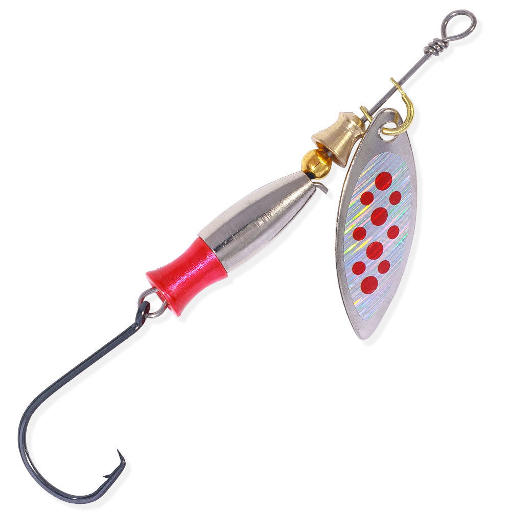 Leurre Cuillère Spinner Métal Paillettes – Pêche Brochet Carpe Bar Lac Mer