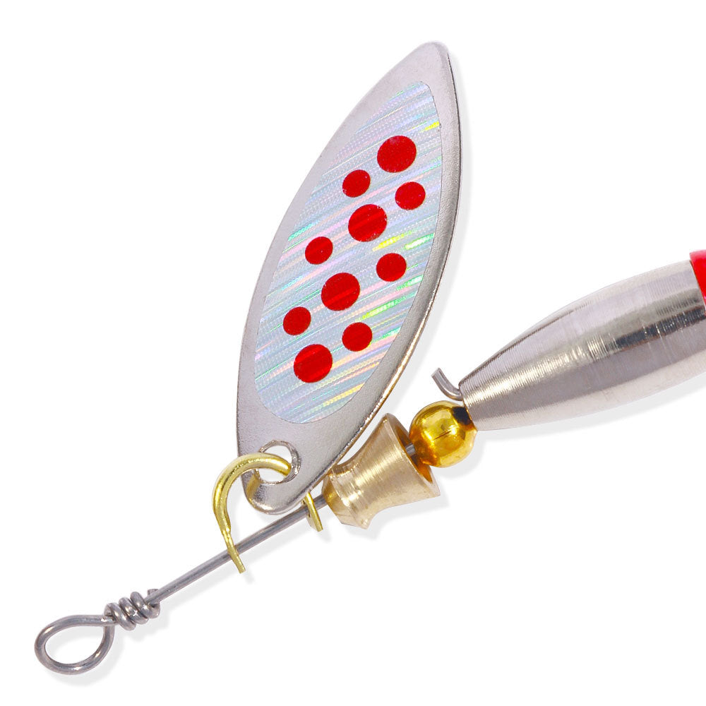 Leurre Cuillère Spinner Métal Paillettes – Pêche Brochet Carpe Bar Lac Mer