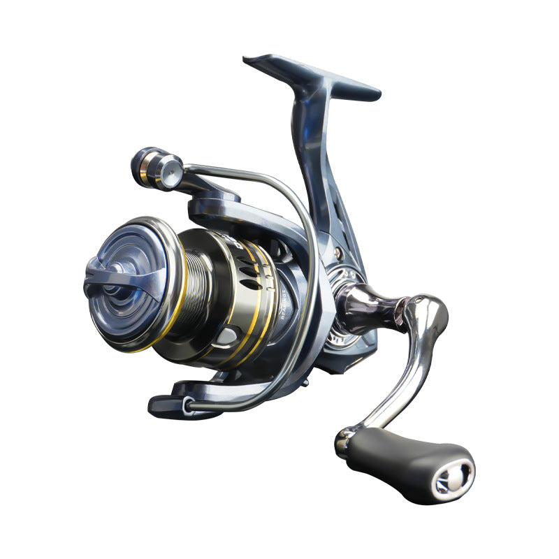 Moulinet à lancer baitcasting – Bras en métal, sans jeu, grande roue étanche
