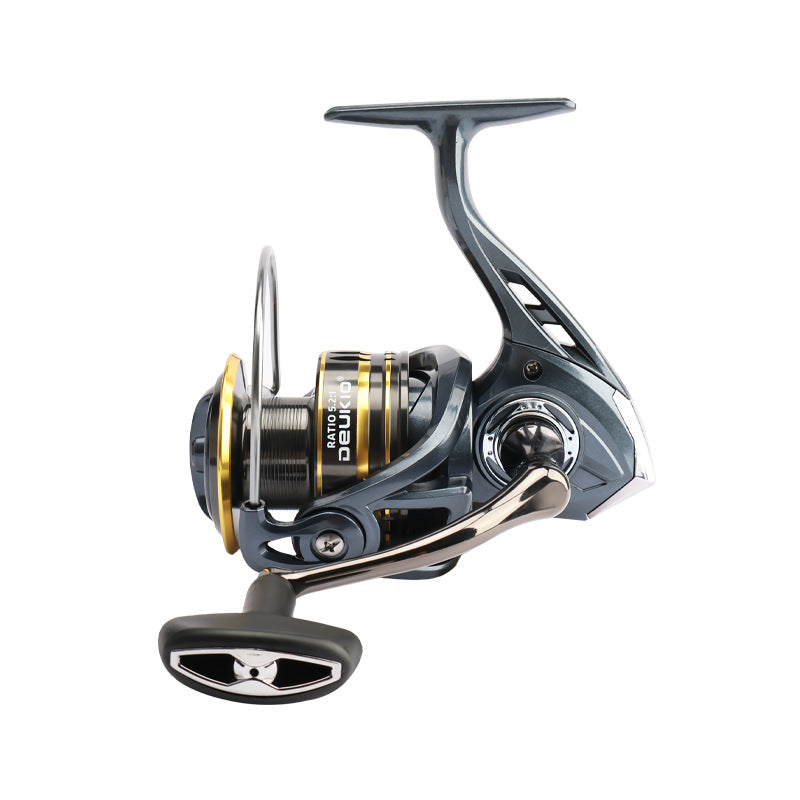 Moulinet à lancer baitcasting – Bras en métal, sans jeu, grande roue étanche